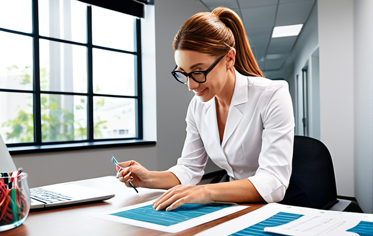 A wellness coordinator, like a tailor, crafting personalized wellness plans, assisting a client in a bright, modern office.